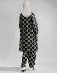 BLACK LAWN PRINTED KURTI