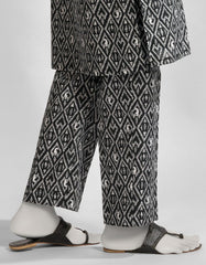 BLACK LAWN PRINTED TROUSERS