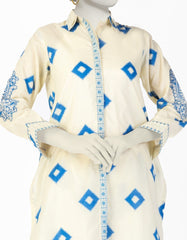 CREAM LAWN EMBROIDERED 2PC STITCHED