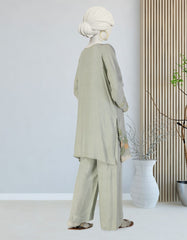 GREEN MAPLE SILK EMBROIDERED 2PC STITCHED