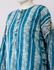 BLUE LAWN EMBROIDERED 2PC STITCHED