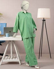 GREEN SLUB DYED 2PC STITCHED | JLAWN-S-JST-25-2095