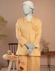 BEIGE DOBBY DYED 2PC STITCHED | JLAWN-S-JST-25-2103