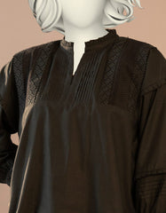 BLACK DOBBY DYED 2PC STITCHED | JLAWN-S-JST-25-2106