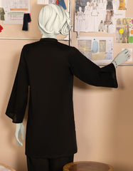 BLACK LAWN 2 PC STITCHED