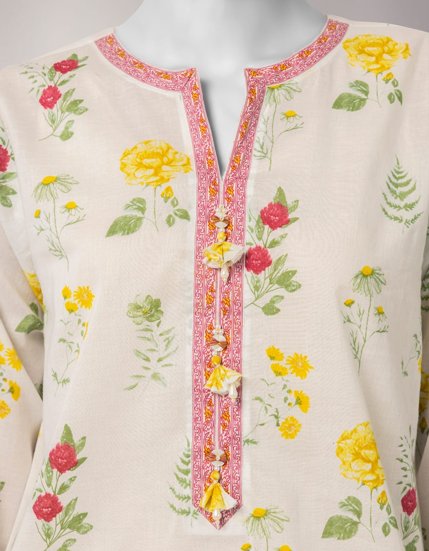 MULTICOLOR LAWN PRINTED UNSTITCHED 2PC