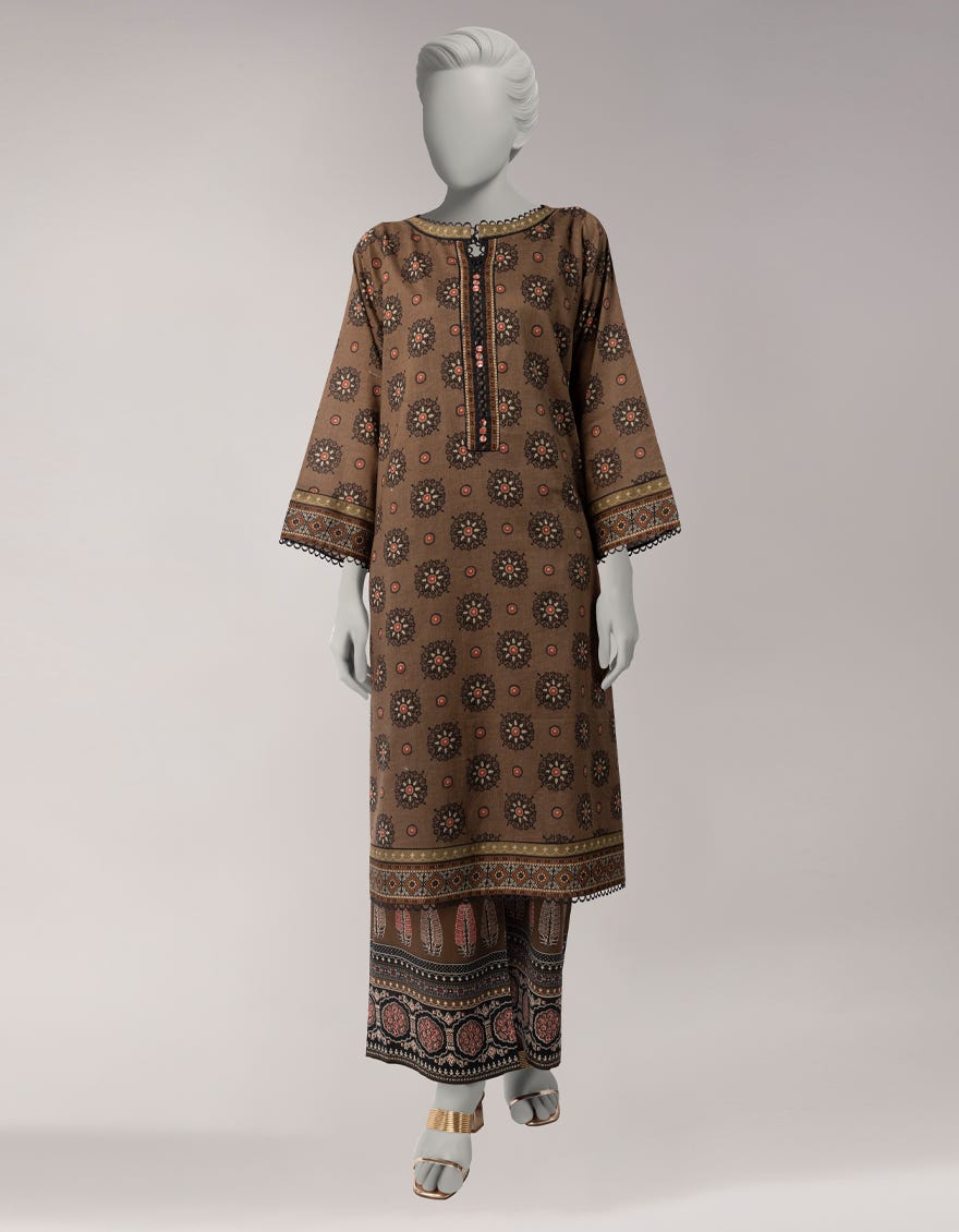 MULTICOLOR LAWN PRINTED UNSTITCHED 2PC