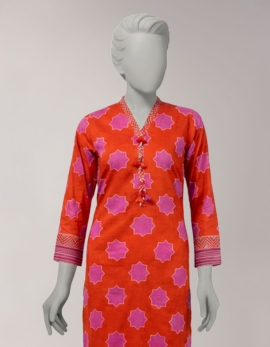 MULTICOLOR LAWN PRINTED UNSTITCHED 2PC