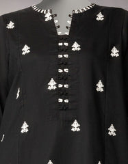 BLACK LAWN EMBROIDERED UNSTITCHED 2PC