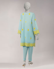 BLUE LAWN EMBROIDERED UNSTITCHED 2PC