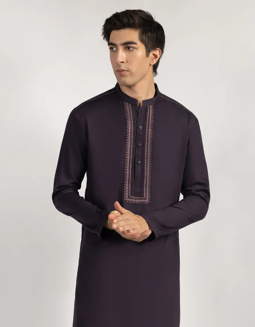 PURPLE FORMAL KURTA