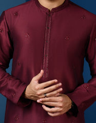 MAROON BLENDED SPECIAL KURTA