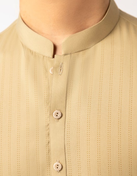 BEIGE CASUAL KURTA TROUSERS
