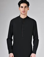 BLACK BLENDED KAMEEZ SHALWAR | JTKS-A-34937