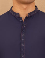 BLUE BLENDED FORMAL KAMEEZ SHALWAR