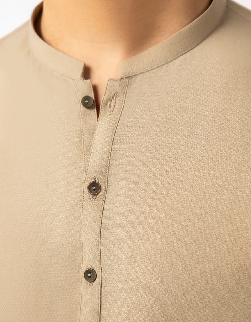 BEIGE CASUAL KURTA TROUSERS