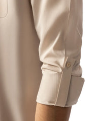CREAM SEMI-FORMAL KAMEEZ SHALWAR