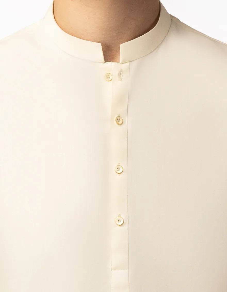 CREAM CASUAL KURTA TROUSERS
