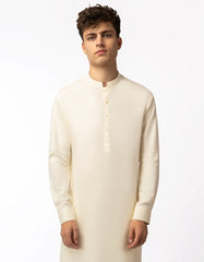 CREAM CASUAL KURTA TROUSERS