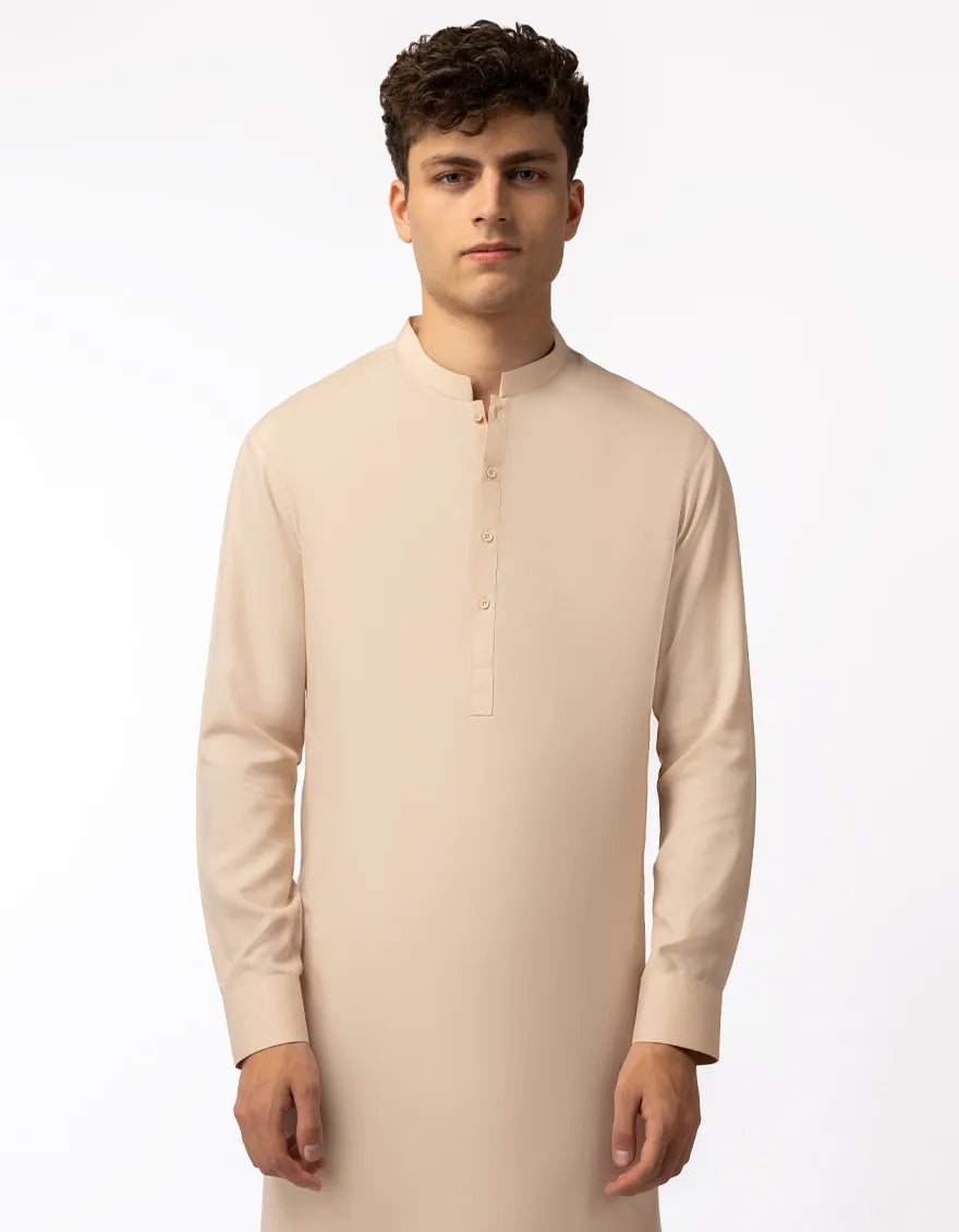 PEACH CASUAL KURTA TROUSERS