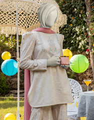 OFF WHITE LAWN EMBROIDERED 3PC | JGK-S-JTP-25-608