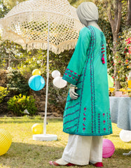 GREEN LAWN DYED KURTI | JYGK-S-JTS-25-4022