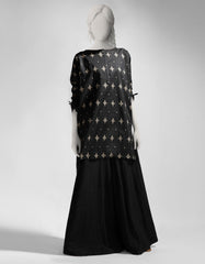 BLACK LAWN PRINTED KURTI