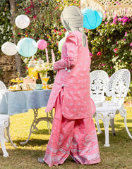PINK LAWN PRINTED 2PC | JGK-S-JTST-25-414