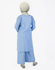 BLUE LAWN DYED 2PC | JGK-S-JTST-25-478