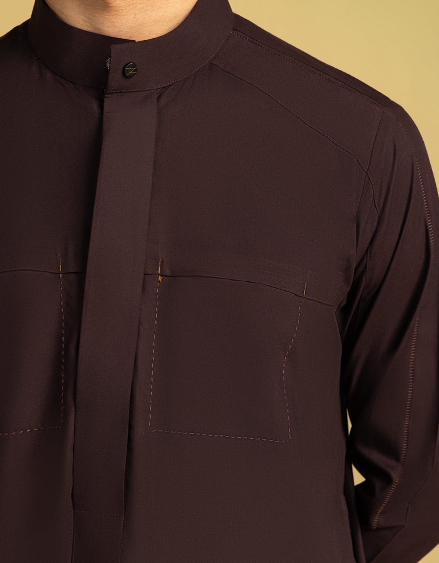 MAROON BLENDED JUBBA