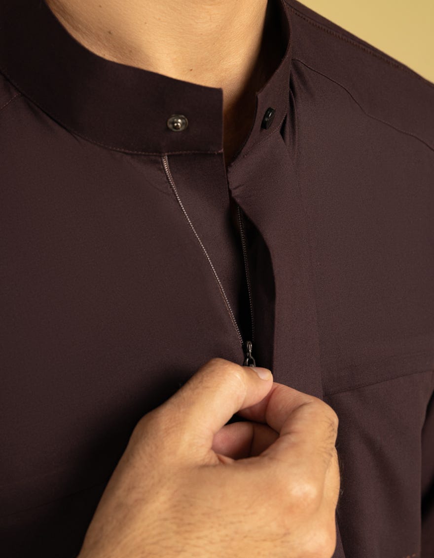 MAROON BLENDED JUBBA