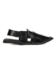 BLACK KIDS PESHAWRI CHAPPAL | JJFW-KPC-10042