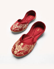 maroon-suede-khussa-jjlkh26374