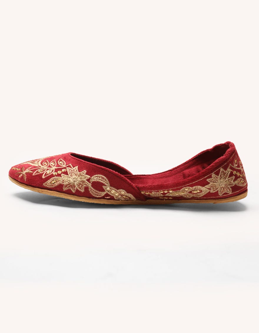 maroon-suede-khussa-jjlkh26374