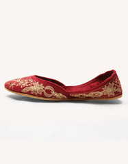 maroon-suede-khussa-jjlkh26374