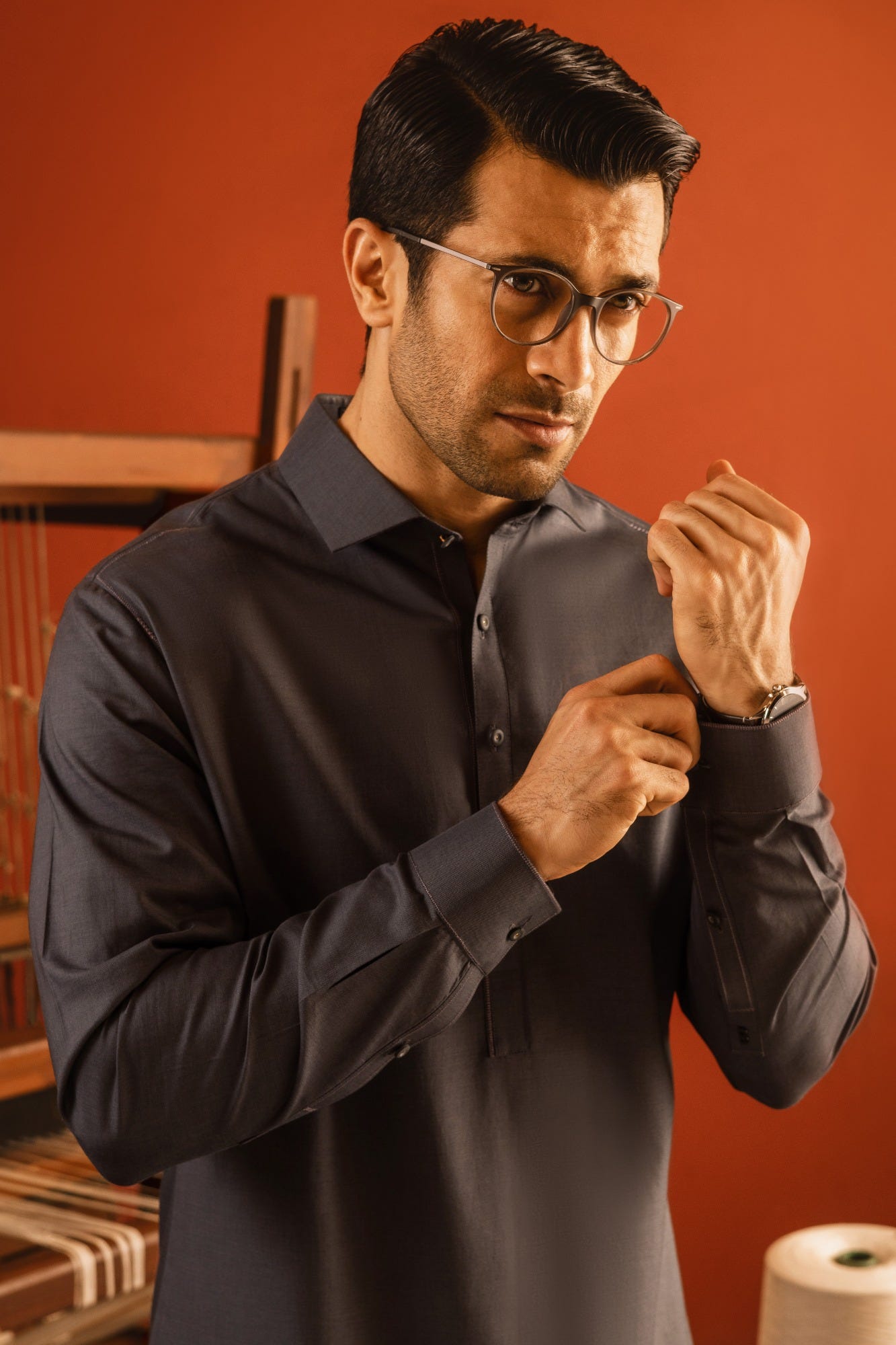 PARIS - GREY COTTON KURTA TROUSER