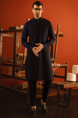 PARIS - NAVY COTTON KURTA TROUSER