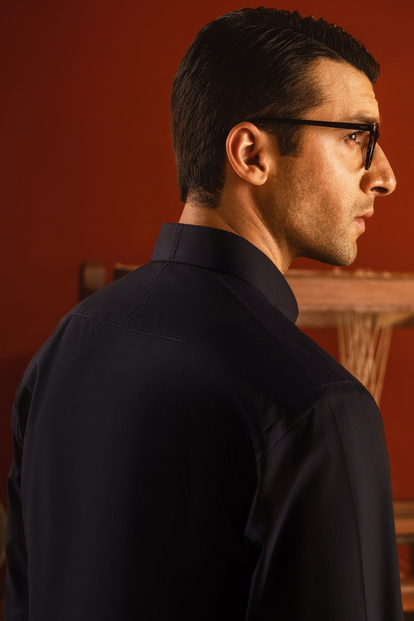 PARIS - NAVY COTTON KURTA TROUSER