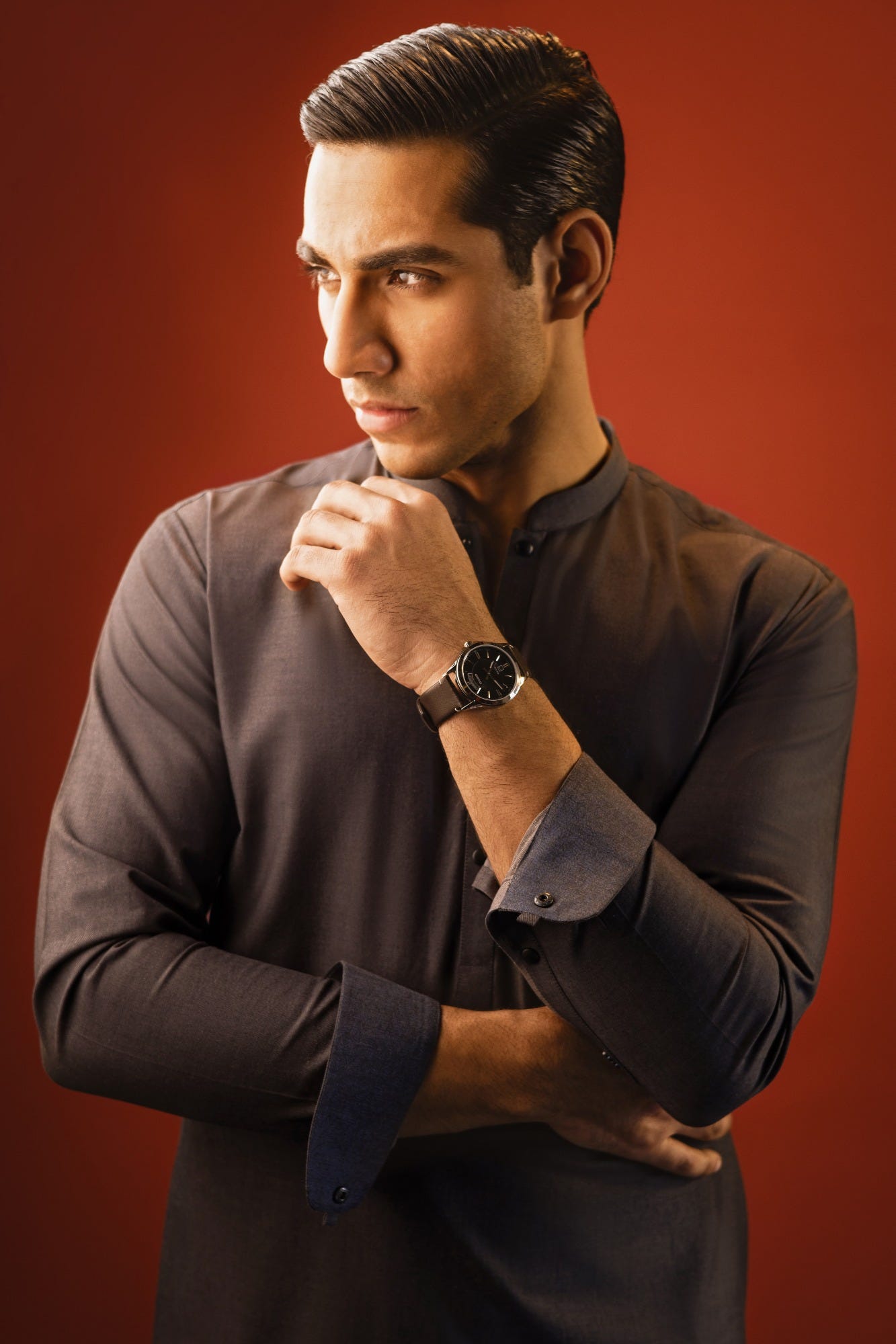 POLAND - GRAPHITE GREY COTTON KURTA TROUSER