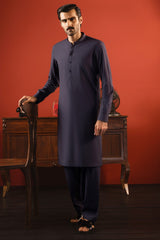 TOKYO - DULL BLUE BLENDED KAMEEZ SHALWAR