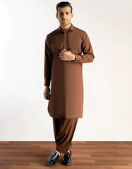 BROWN CASUAL KAMEEZ SHALWAR