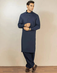 NAVY BLUE CASUAL KAMEEZ SHALWAR