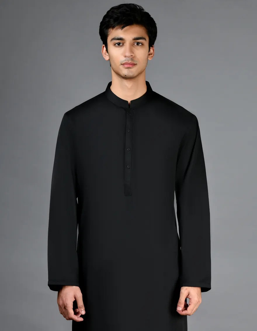 BLACK CASUAL KAMEEZ SHALWAR