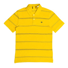 POLO (MEN) - YELLOW WITH BLACK LINES