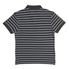 POLO (MEN) - GREY WITH WHITE LINES
