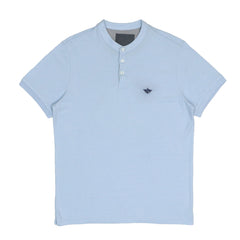 POLO MEN - BAND COLLAR LIGHT BLUE