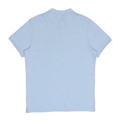 POLO MEN - BAND COLLAR LIGHT BLUE