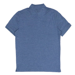 POLO (MEN) - BAND COLLAR - BLUE