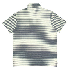 POLO (MEN) - BLACK & WHITE STRIPES ONT POCKET