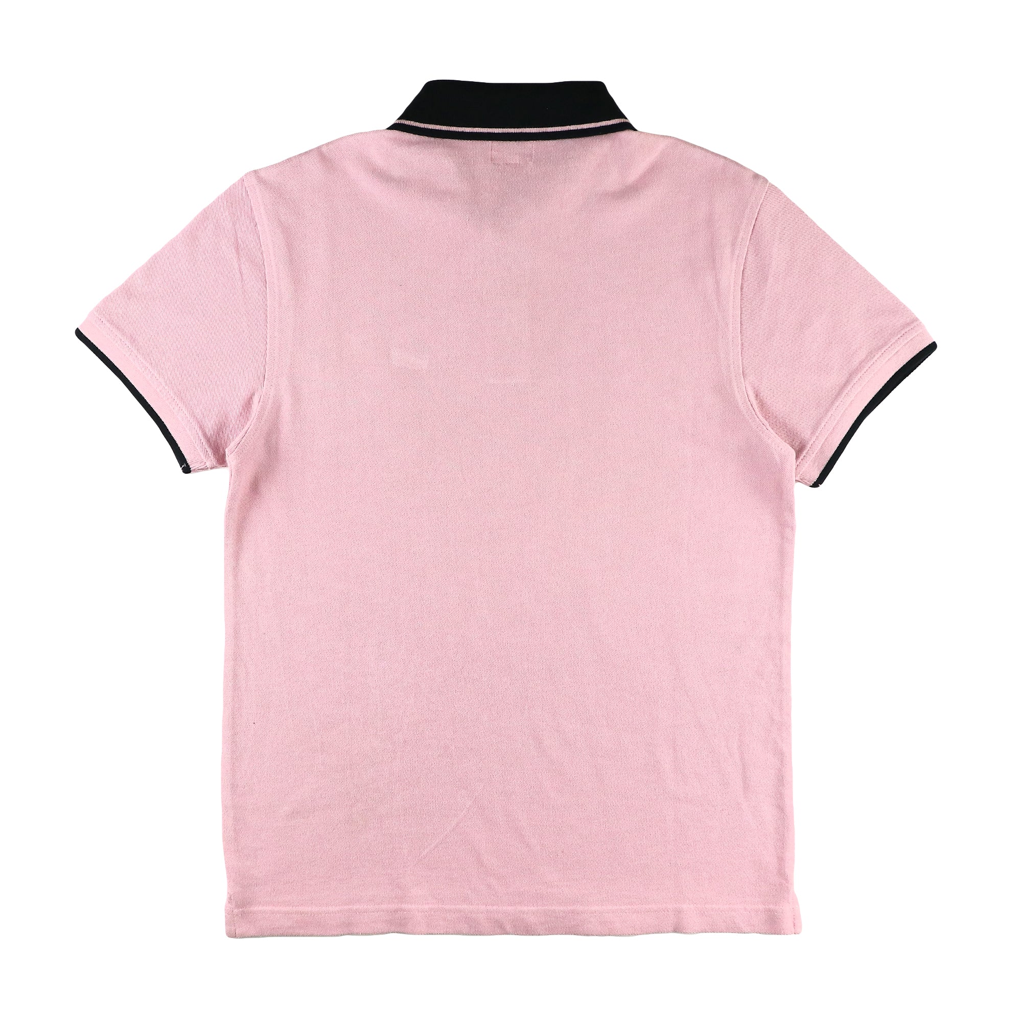 POLO (MEN) - PINK WITH BLACK COLLAR